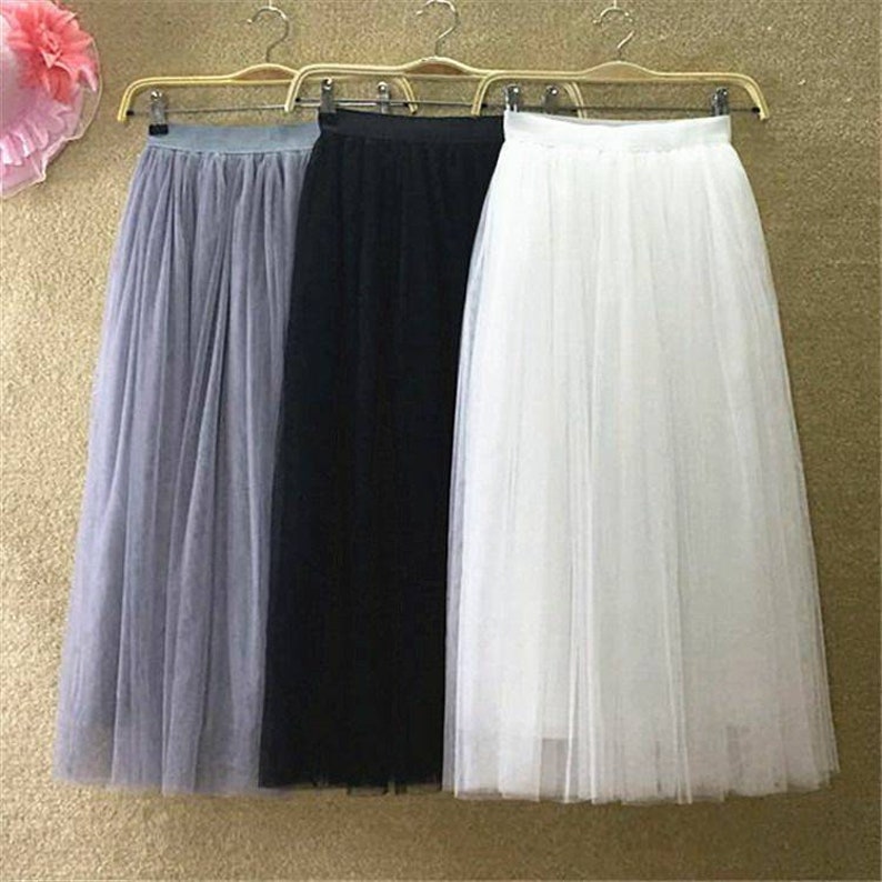 Women’s Long Tutu Skirt – Tulle Layered Skirt For Wedding, Bridesmaid, Photo Shoot, Party - View #10