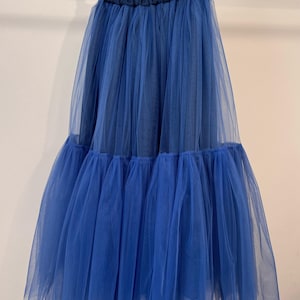Ruffles Maxi tulle skirt Bridal women's plus size tulle tutu long tiered ruffle
