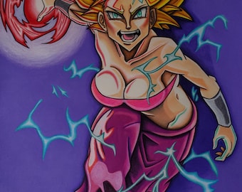 Caulifla the Female Super Saiyan (ORIGINAL ARTWORK)