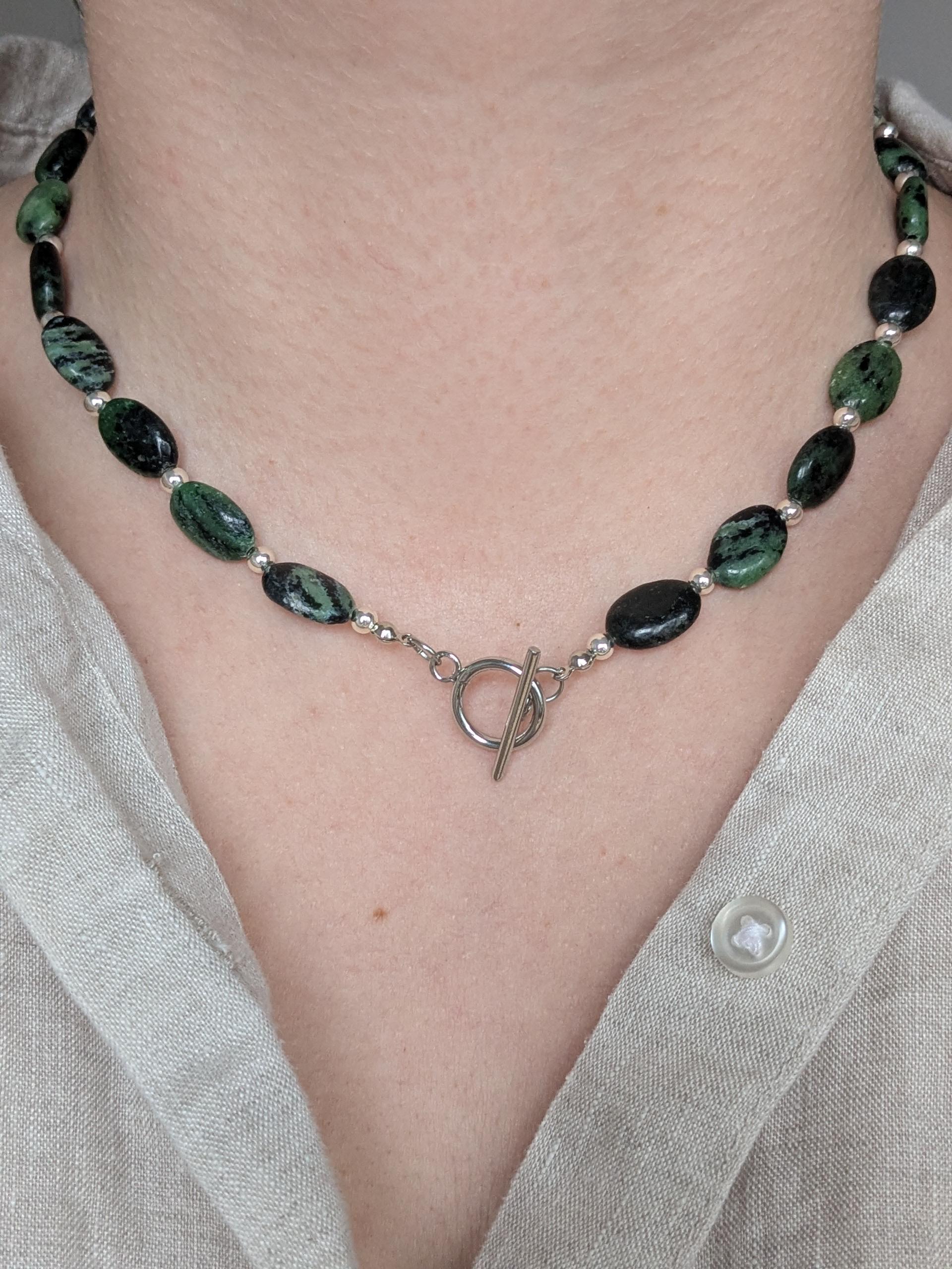 Ruby clasp pearl necklace - Etsy 日本