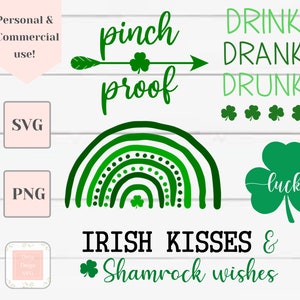 St. Patricks Day Svg Bundle, St Pattys Day Svg, Svg-Dateien für Cricut, St. Patricks Day Shirt, Glück der irischen Svg, Glücksbringer Svg
