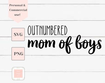 überzählige Mutter von Jungen Svg, junge Mama Svg, Svg-Dateien für Cricut, junge Mama Svg, lustige Mama Zitat Svg, Mama Leben Svg, Mama Shirt Svg, Mama Geschenk Svg