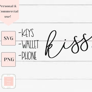 llaves wallet teléfono beso svg, cartel de la granja svg, matrimonio svg, svg archivos para Cricut, bésame adiós svg, linda pareja svg, boda svg
