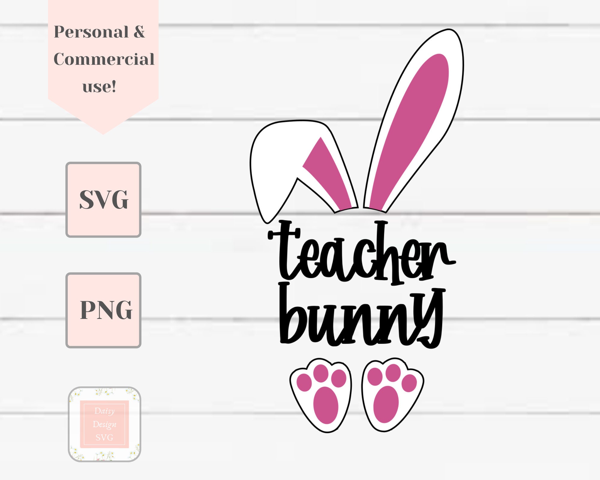 Download Teacher bunny svg teaching svg virtual learning svg Easter ...