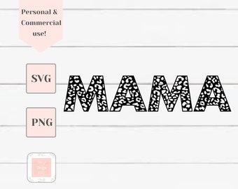 Mama Leopard Print Svg, Mama Gepard Svg, Svg Designs Mama, Svg-Dateien für Cricut, gesegnet Emama Svg, Mama Leben Svg, Cricut Maker, Mama Geschenk Svg