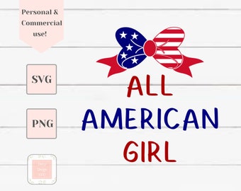 alle amerikanischen Mädchen Svg, 4. Juli Svg, Sommer Svg, Kleinkind Mädchen Svg, Svg-Dateien für Cricut, Baby Mädchen Svg, Kleinkind Shirt Svg, Svg für Mädchen