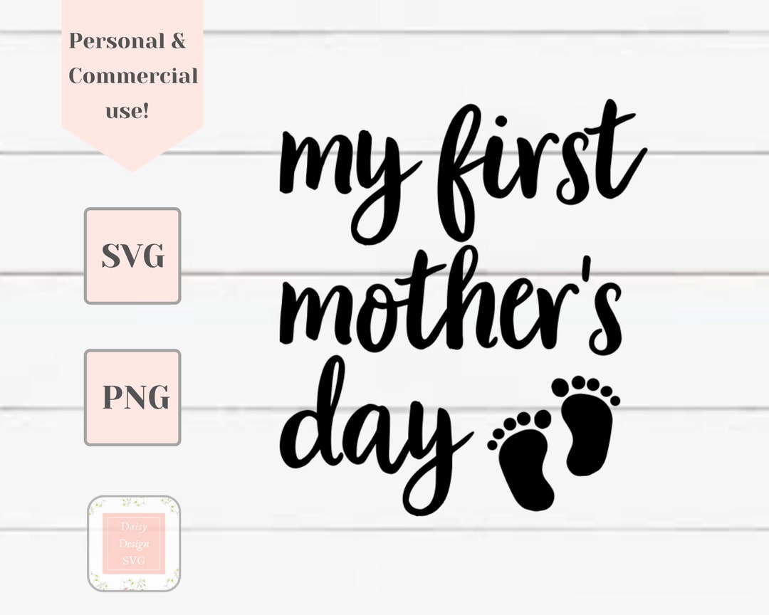 My First Mother's Day Svg New Mom Svg Expecting Mother - Etsy