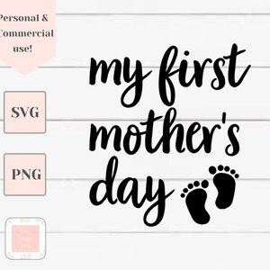 mi primer día de la madre svg, nueva mamá svg, esperando madre svg, madres día svg, svg archivos para Cricut, bebé bump svg, mamá camisa svg, mamá svg