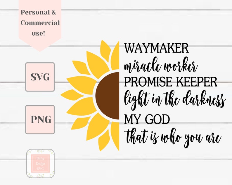 Waymaker Svg, Miracle Worker Svg, Scripture Svg, Svg Files for Cricut ...