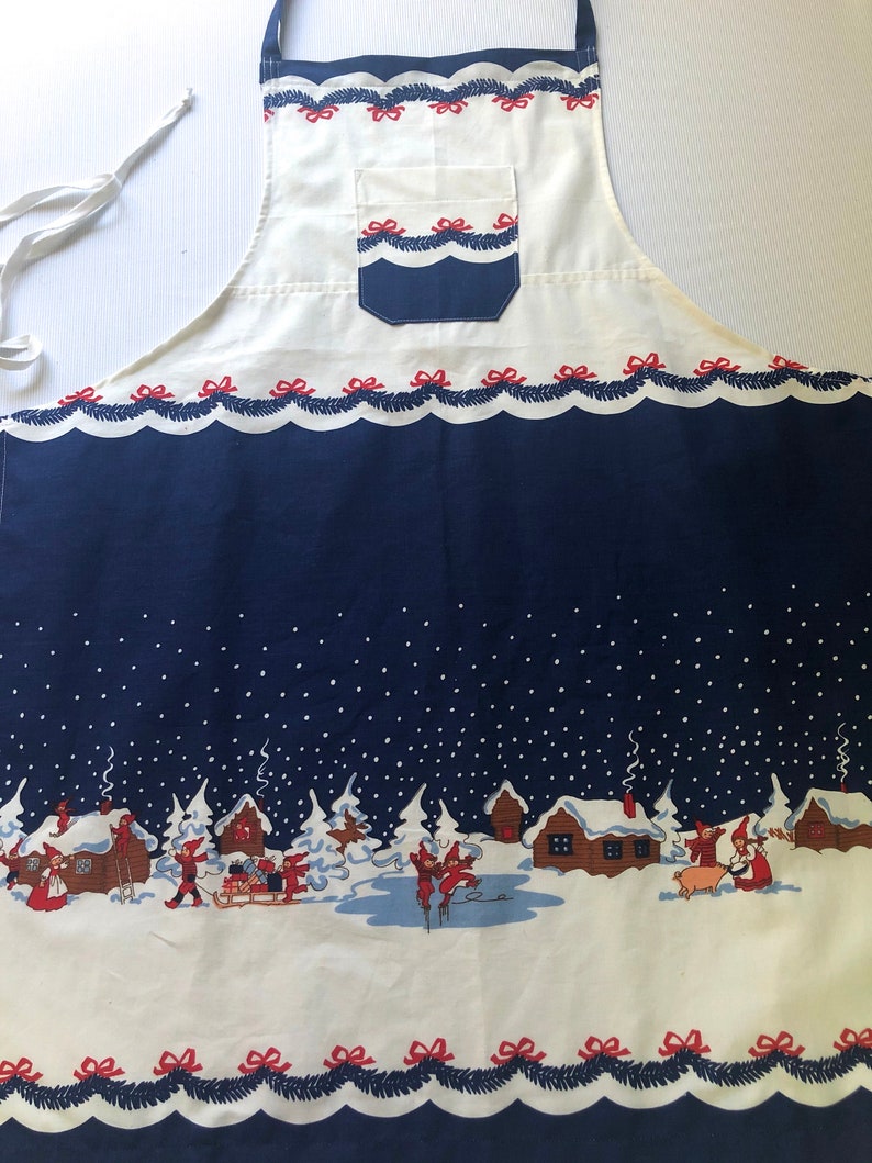 Nisse /& Pig Scandinavian Holiday Butcher Apron
