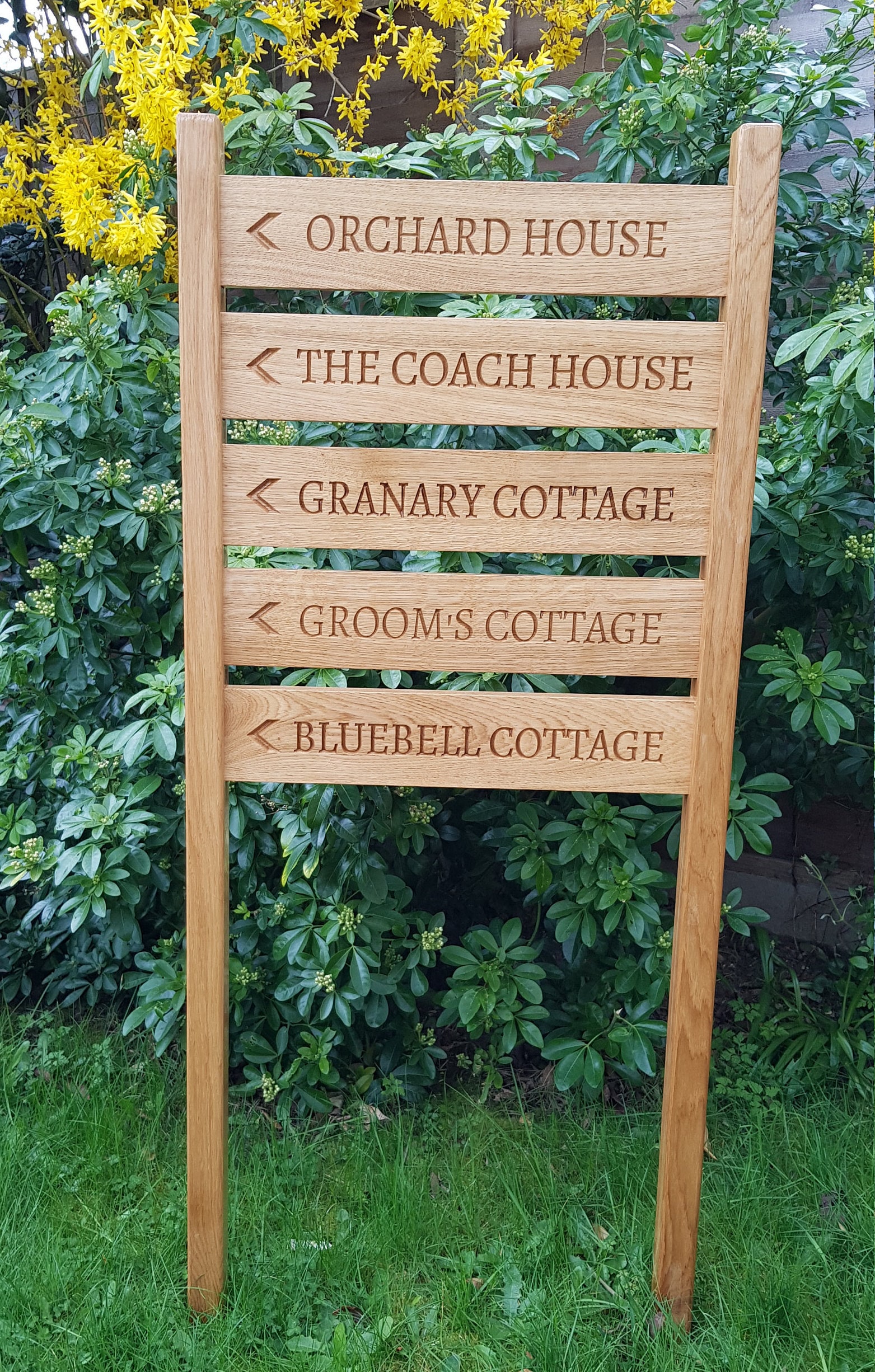 Large Freestanding Custom Outdoor Sign for House Name/Street Etsy