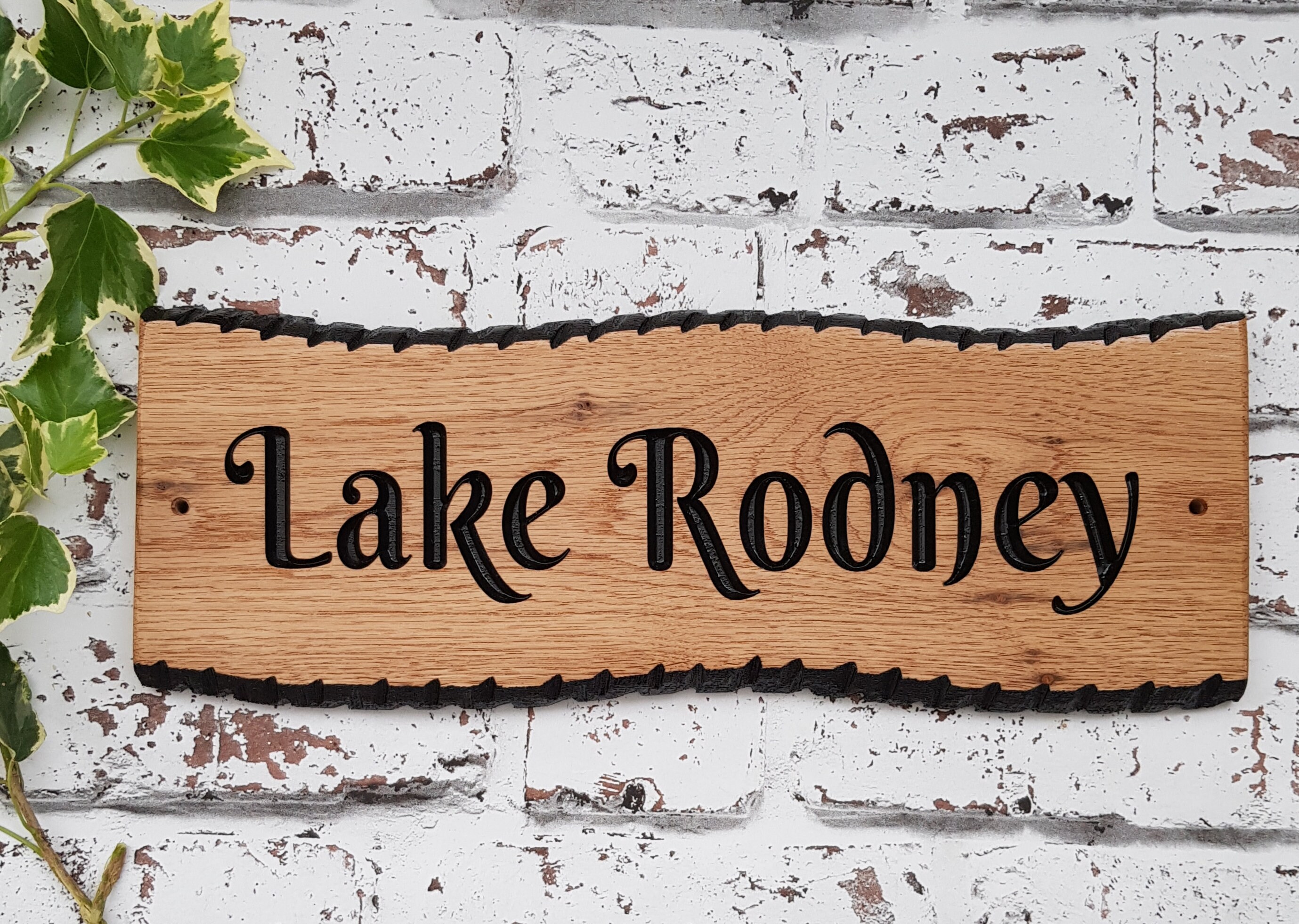 Personalised Oak Engraved Wooden Home/House Name Sign/Plaque Etsy