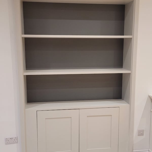 Bespoke Affordable MDF , MDF Alcove Fitted Furniture, Shelving, Bookcases and Storages Solutions