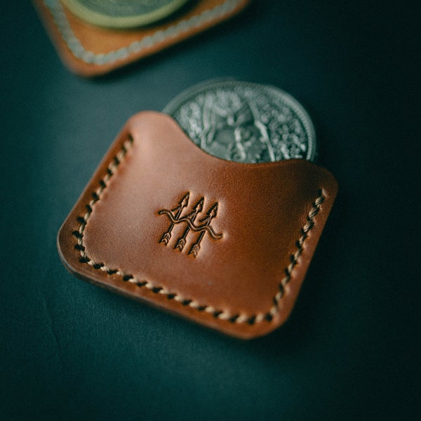 EDC Leather Coin Slip, Challenge Coin, EDC Gear