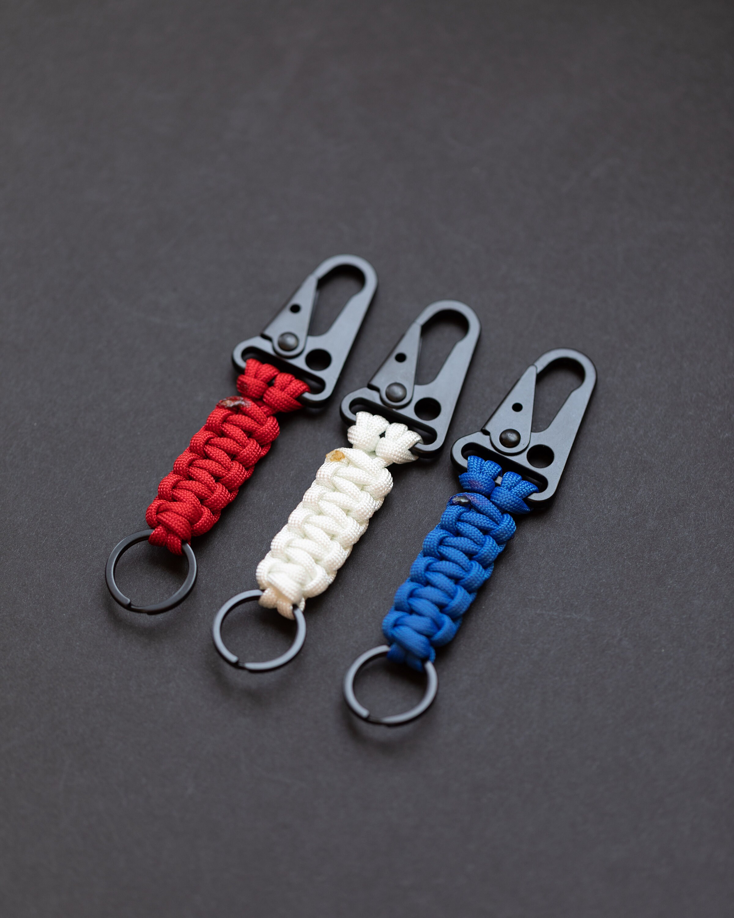 Climbing Rope Keychain Handmade Paracord Keychain Carabiner Etsy