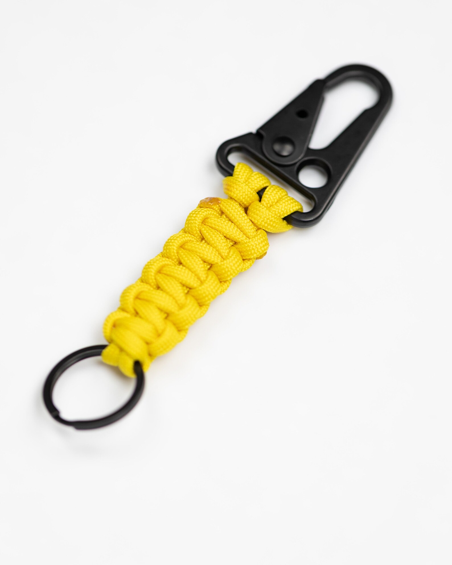 3 Portachiavi Paracord Da Esterno - Cordino Resistente In Lega E Corda, Per Campeggio, Pesca, Escursionismo (Nero, Verde Militare, Mimetica) - 2