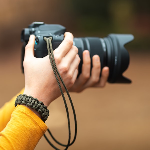 Camera Wrist Strap, Paracord Camera Strap, Photography Gift