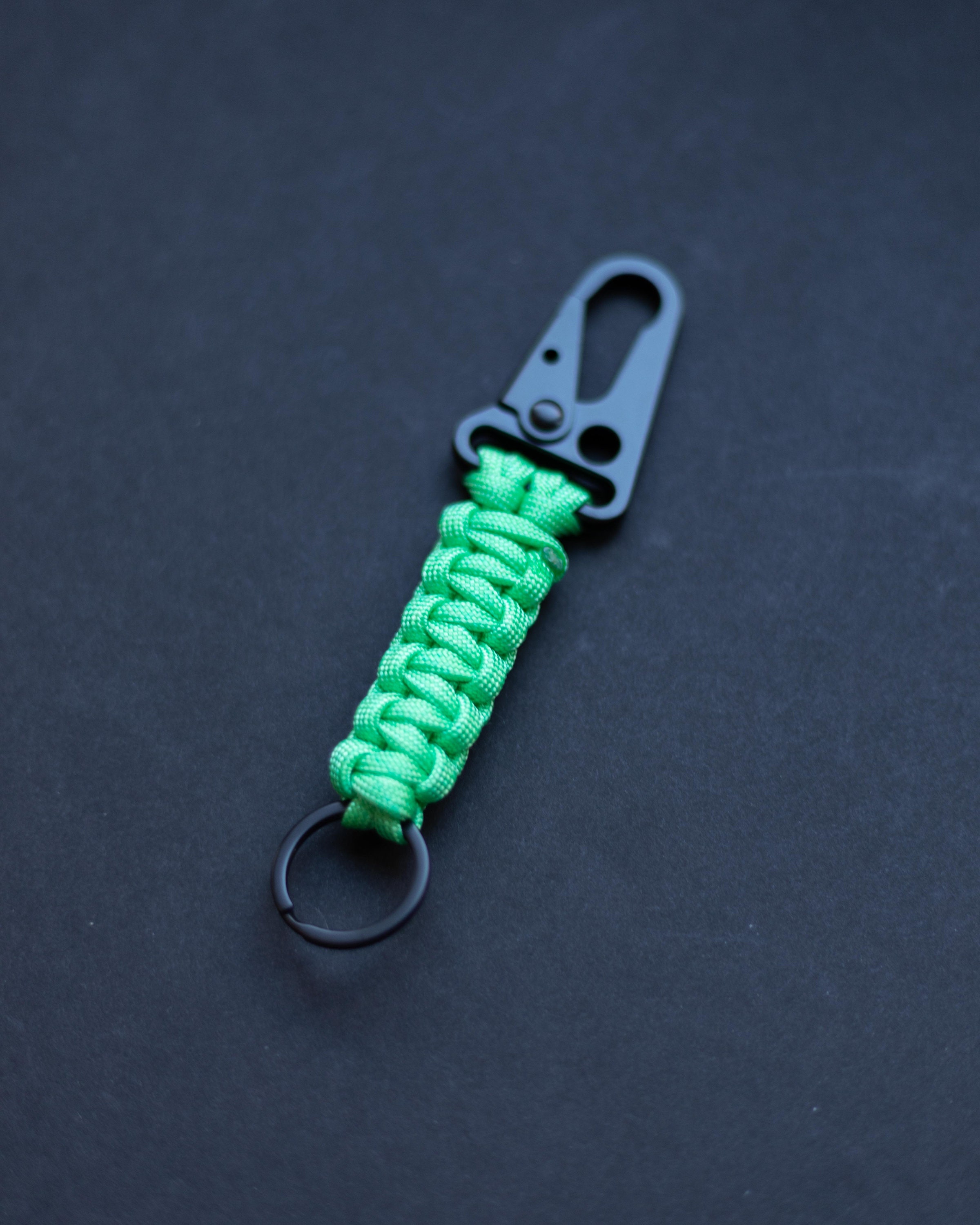 Climbing Rope Keychain Handmade Paracord Keychain Carabiner Etsy