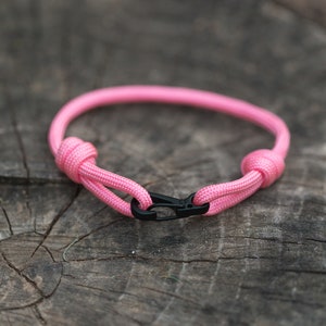 Breast Cancer Awareness Pink Paracord Bracelets - Handmade Hope Bracelets for Survivors, Fighters, and Supporters