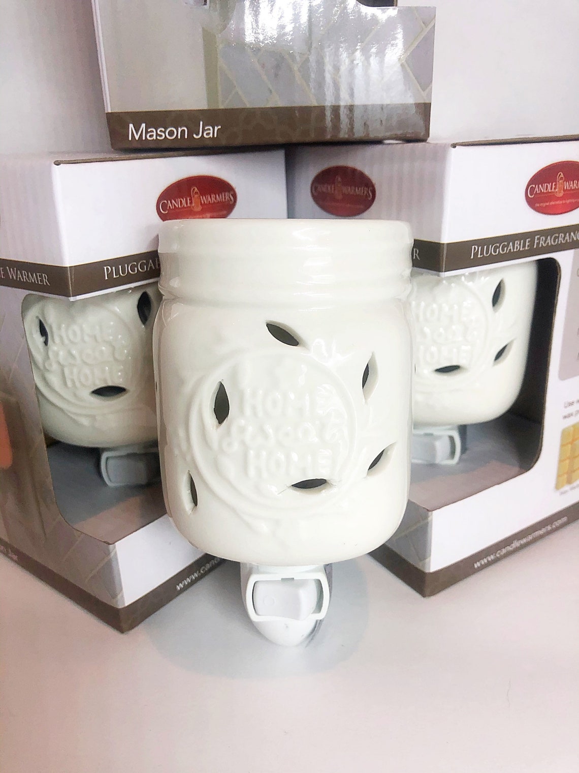 Mason Jar Wax Warmer Plugin by Candle Warmers Etsy