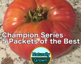 Champion Series 5 Tomato Seed Collection - NATURALLY GROWN