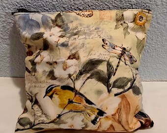 Zipper Purse Birds