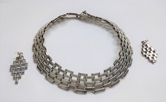 1970s Vintage Taxco sterling silver Chain link se… - image 7