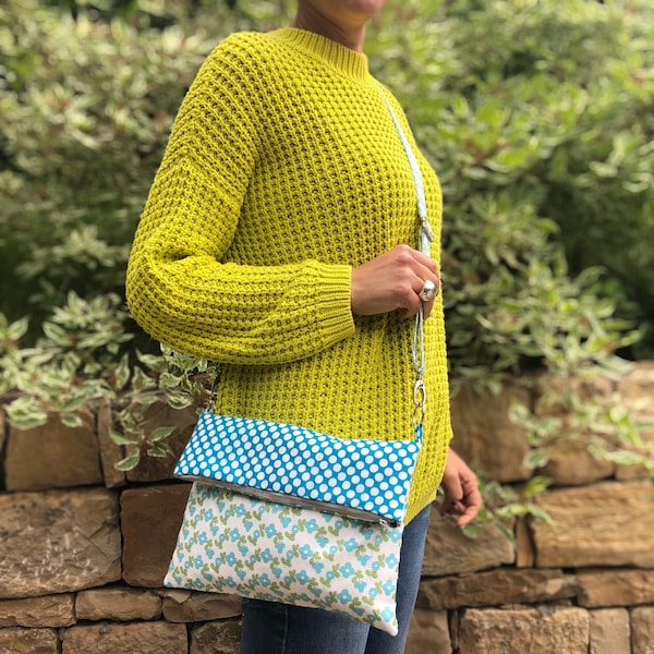 Folded Crossbody Bag for Women Bag Sewing Pattern PDF, Girl Purse Sewing Pattern - Instant Download