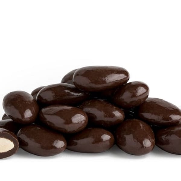 Sugar Free Dark CHOCOLATE COVERED ALMONDS Perfect Chocolate Snack for Diabetics or Keto Dieter
