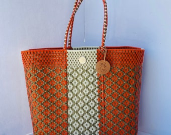 Oaxaca Recycled Plastic Tote Mercado Bag XL