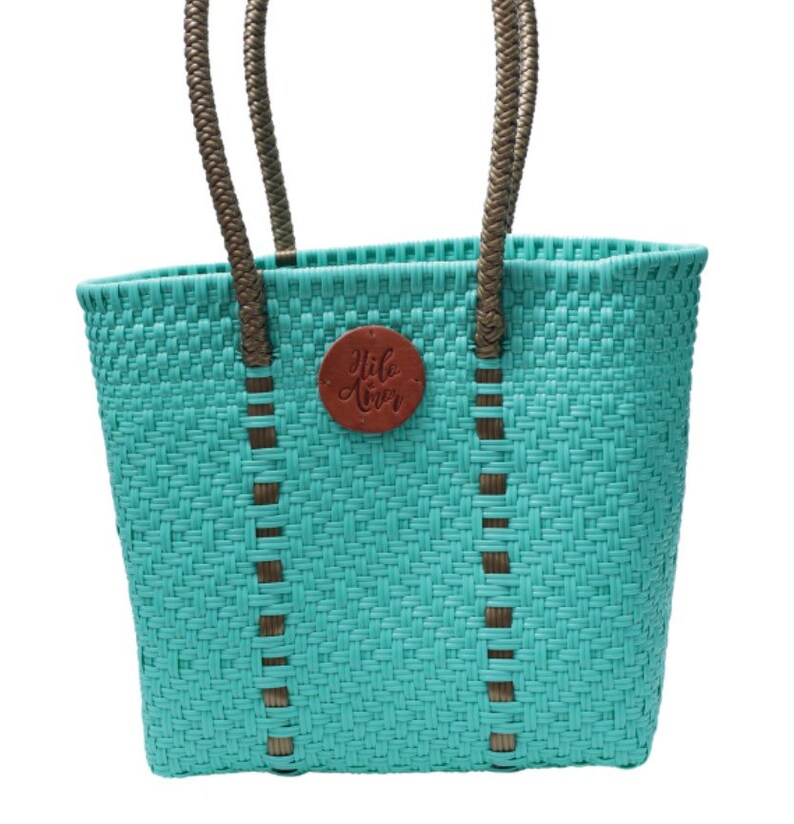 Lia Collection Mexican Plastic Totes Bag, Small Size, Oaxacan Bag Etsy