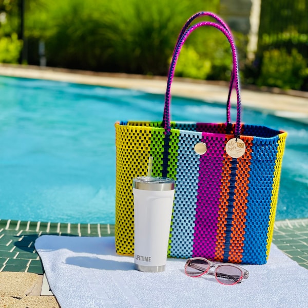 Colorful Mexican Handwoven ToteBag