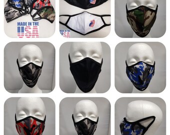 Unisex Face Masks Reusable Washable Double Layer ***Made In USA***-***Free Shipping***