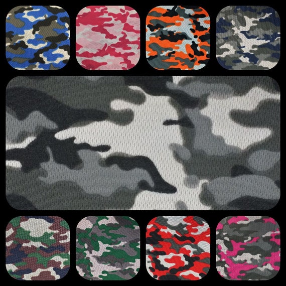 Camouflage Dimple Mesh/Bird's Eye Light-Sportswear, Basketball, Football, Volleyball-Fabrics By Yards