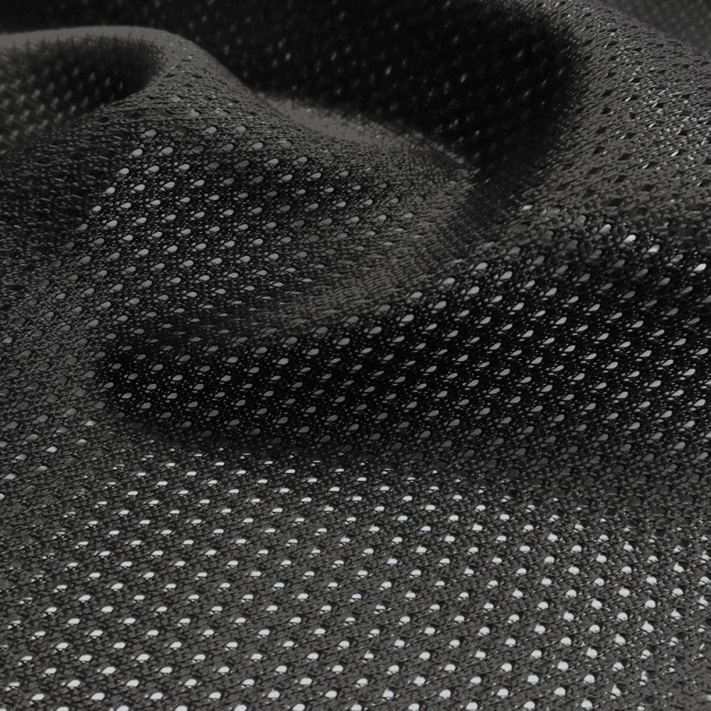 Micro Mesh 105 GSM-Sportswear Basketball Football Black