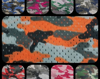 Camouflage Football Mesh-Sportswear, Basketball, Football, Volleyball-Fabrics By Yards