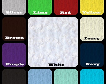 Minky Rosebud Cuddle 58"-60" **by the yards** Lap Blankets and Throws, Apparel, Home Decor, Quilting, Craft and DIY Project. Free Shipping.
