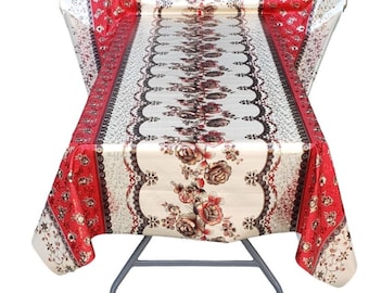 Plastic Tablecloth Print 3 Yards Bulk (54 Inches x 108 Inches) Tablecloth, Parties, Events, Picnics, Craft and DIY.