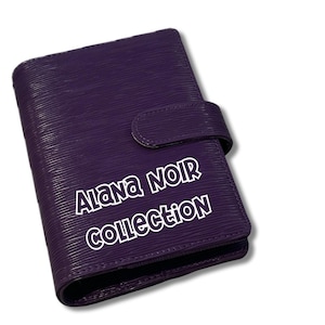 A6 Alana Noir Binder || Budget Binder Cover || A6 6 Ring Binder || Refillable A6 Planner || A6 Ring Wallet