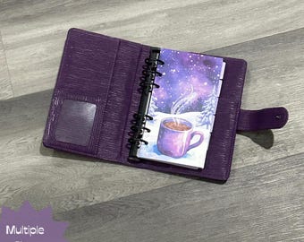 Hot Cocoa Snowy Day Laminated Dashboard | Winter Planner Divider | A6, A5, 6 Disc Punched