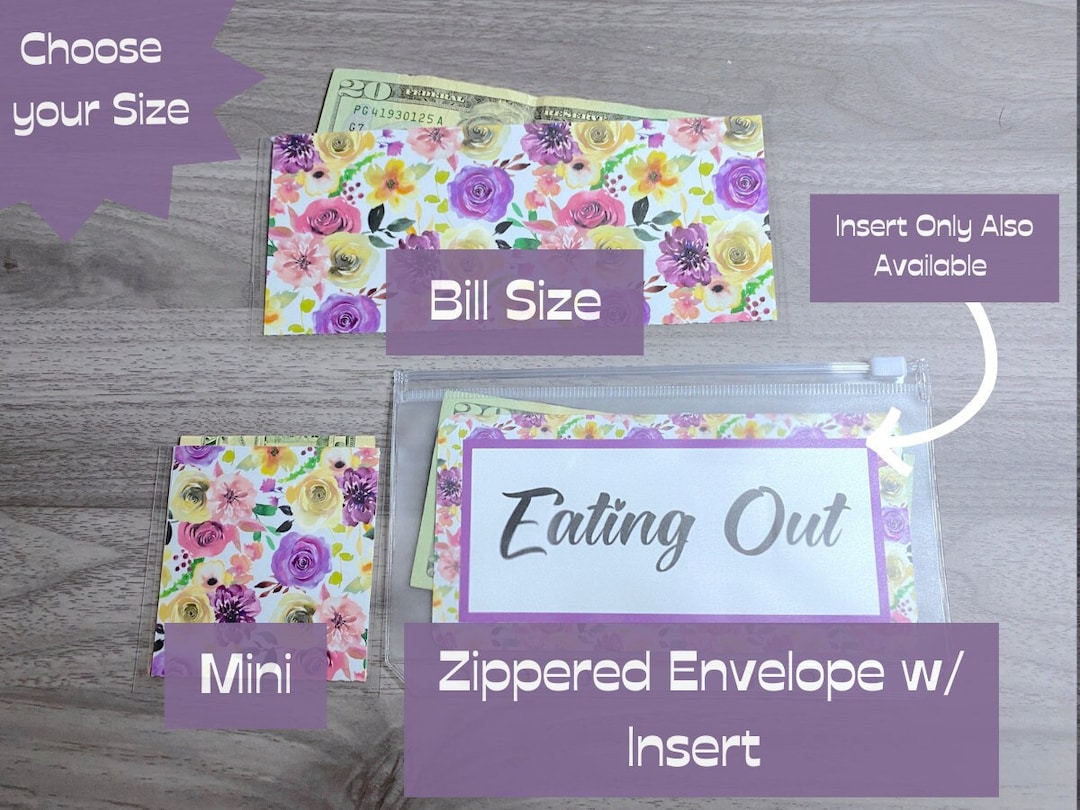 Laminated Cash Envelopes, Budget Envelope, Mini Cash Envelopes, Money