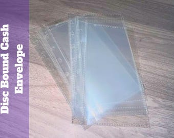 Disc Bound Clear Cash Envelopes: Budgeting System