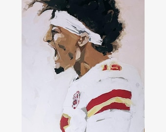 Lámina artística de Patrick Mahomes: Kansas City Chiefs, arte de la NFL