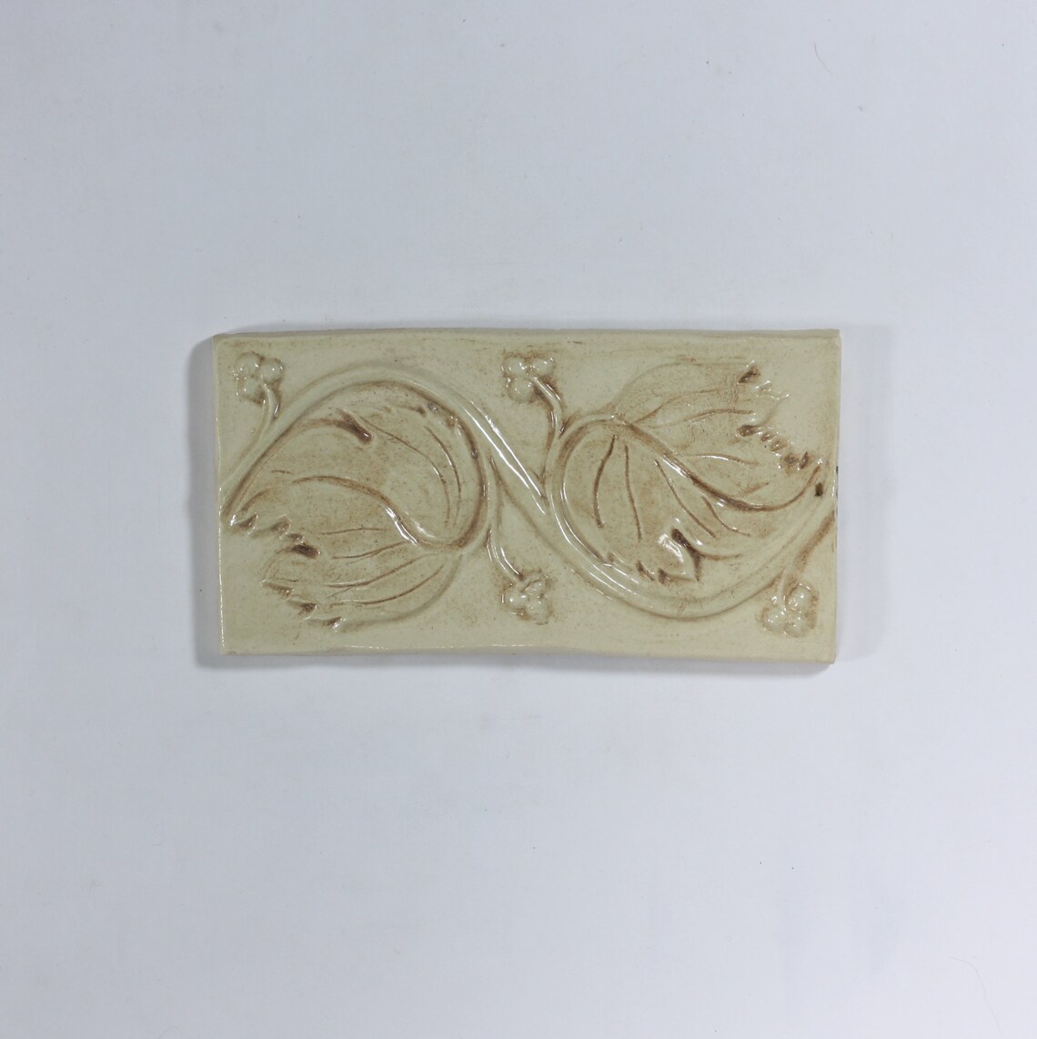 Grape Vine Accent Tile Handmade Ceramic Tile Etsy