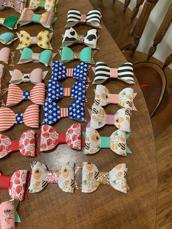 Hair bows pack of 3 Etsy