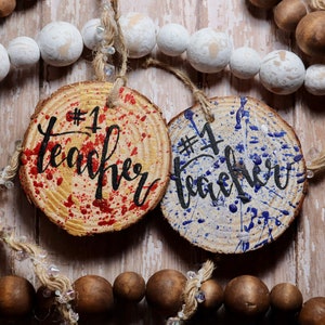 Teacher Ornament | Hand-painted