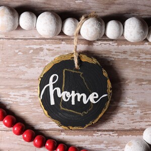 Georgia Home Ornament | Hand-painted