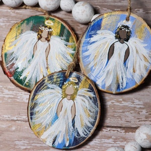 Girl Angel Ornament | Hand-painted
