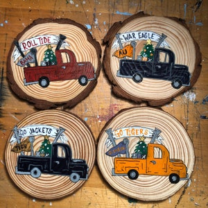 Custom Team Truck Ornament | Hand-painted