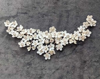 Bridal Flower and Sparkle Hairpiece - Wedding Hair Accessory